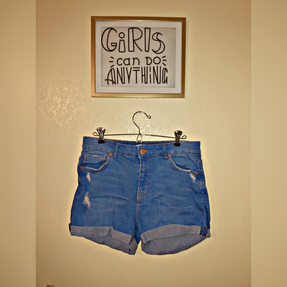 Blue shorts